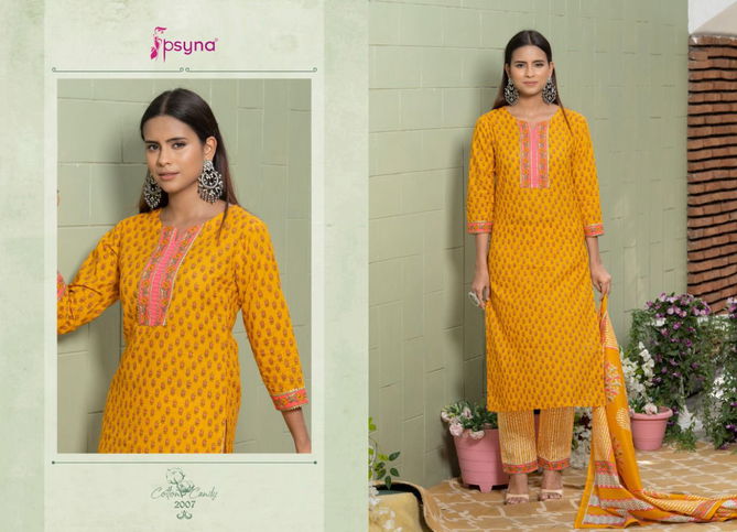 Cotton Candy 2 Psyna Printed Wholesale Cotton Salwar Suit Catalog